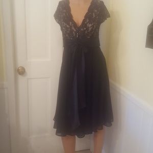 Black lace dress
